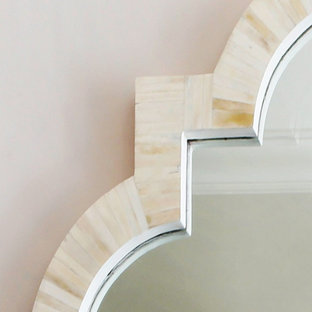 Antique Quatrefoil Wall Mirror