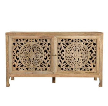 Jodha Siena Wooden Storage Cabinet In Teak Finish