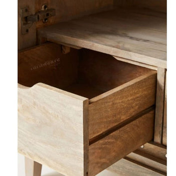 Jodha Zara Designer Two Door Wooden Cabinet