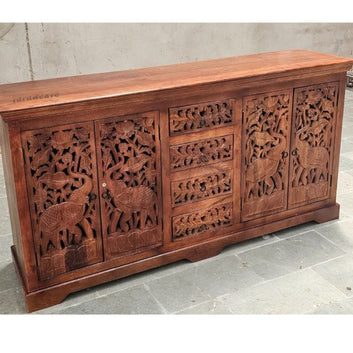Jodha Seraphina Carved Four Door Sideboard