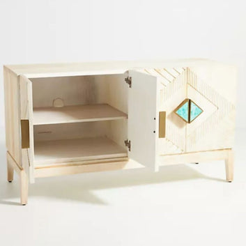 Jodha Eisth Wooden Modern Four Door Cabinet