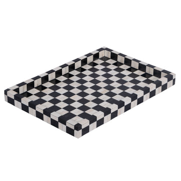 Jodha Antique Accent Tray in Bone inlay