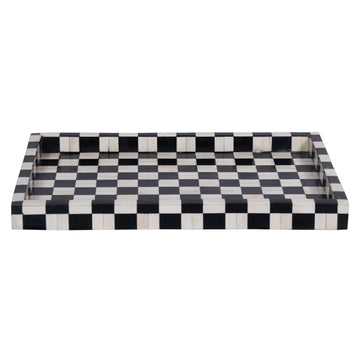 Jodha Antique Accent Tray in Bone inlay