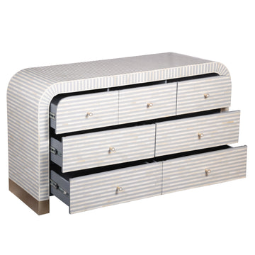 Jodha 7-Drawer Cabinet in Bone Inlay