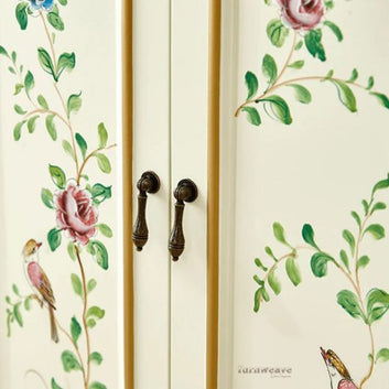 Jodha Femia Wooden Hand painted Shoe Cabinet