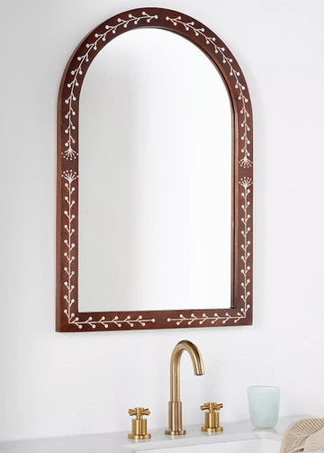 Timber Arch Wall Mirror- Jodha Furniture