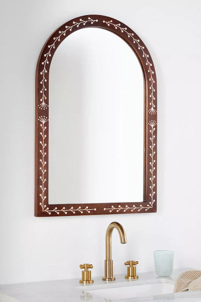 Timber Arch Wall Mirror- Jodha Furniture
