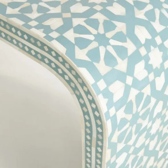 Arabesque Bone Inlay Waterfall Console - Jodha Furniture