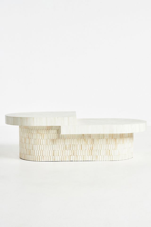 Blanch Tiered Oval Coffee Table - Jodha Furniture