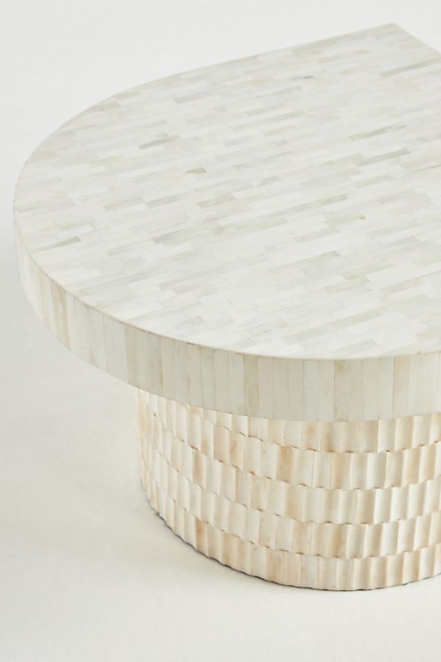 Blanch Tiered Oval Coffee Table - Jodha Furniture