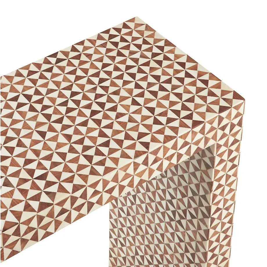 Bone & Timber Inlay Classic Console - Jodha Furniture