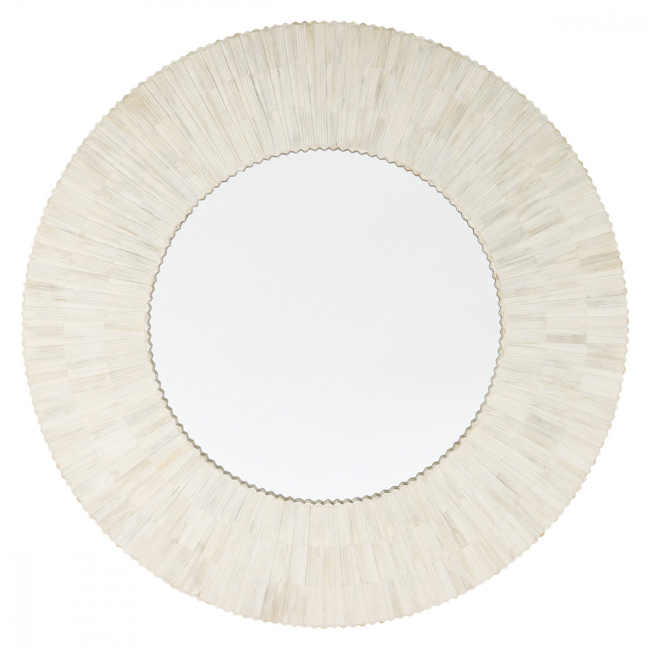 Bone Round Celine Mirror - Jodha Furniture
