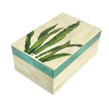 Bone Trinket Box - Fern - Jodha Furniture