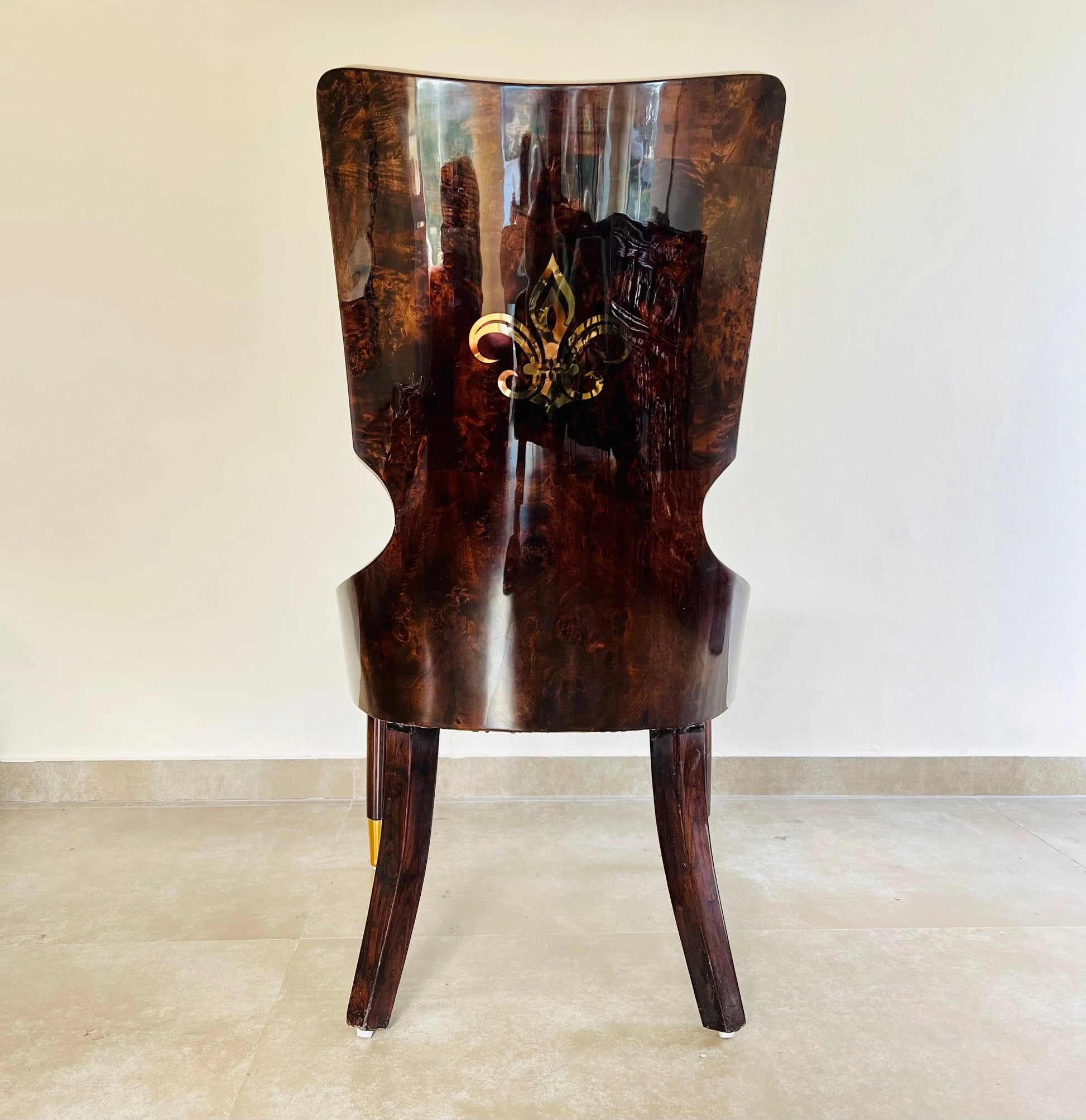 Brass Inlay Dining Chair - Jodha Furniture