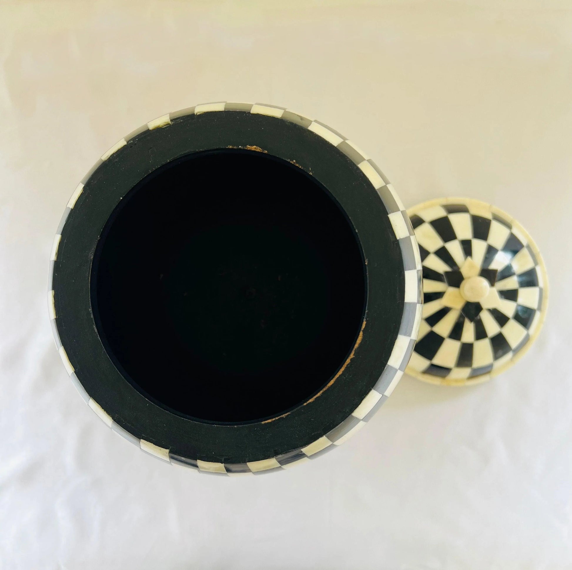 checkerboard vase Design Storage Box - Jodha Furniture