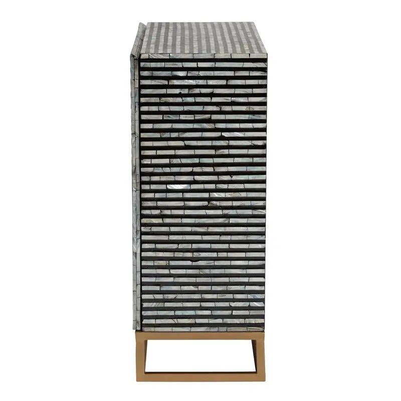 Cherif Classic Striped Cabinet - Jodha Furniture