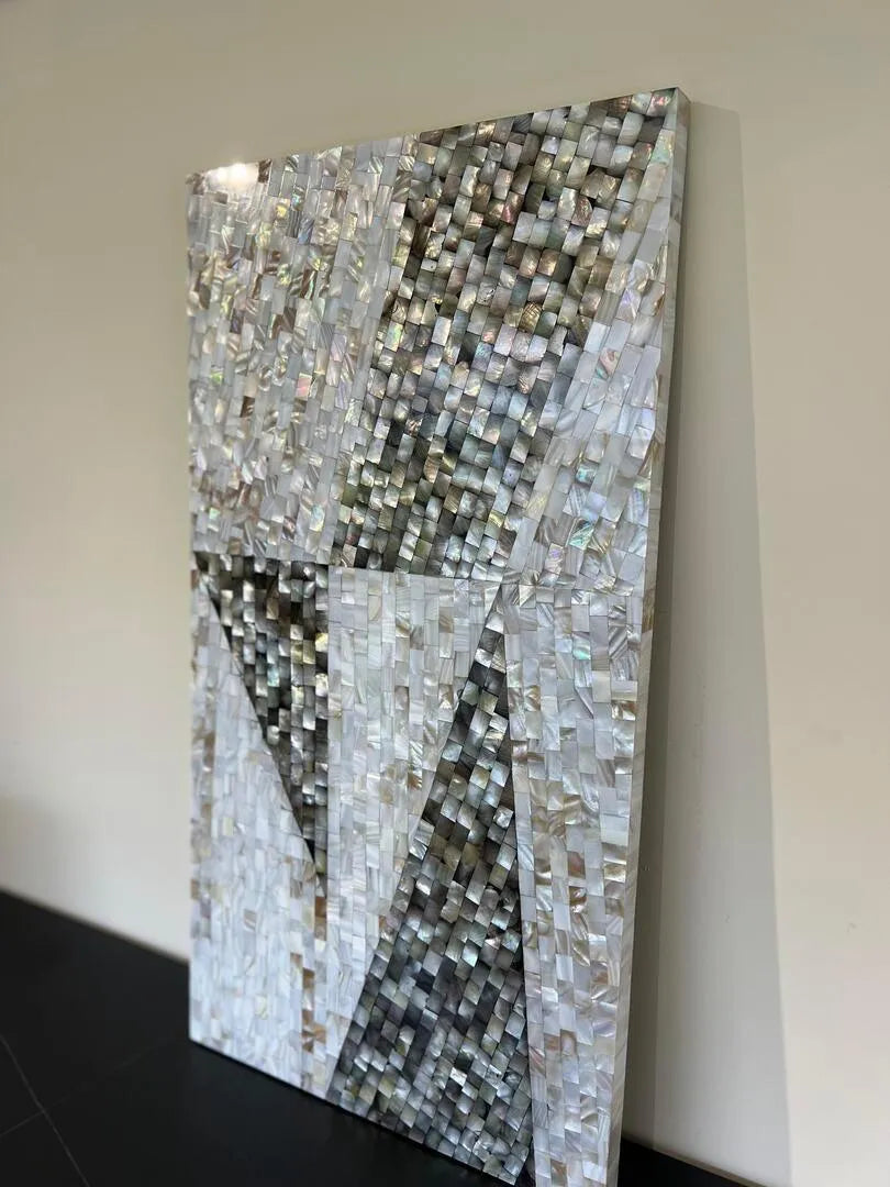 Coastal Symphony: Handcrafted Mother of Pearl Wall Art by Jodha - Jodha Furniture