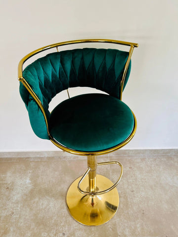 Emerald Luxe Bar Chair - Jodha Furniture