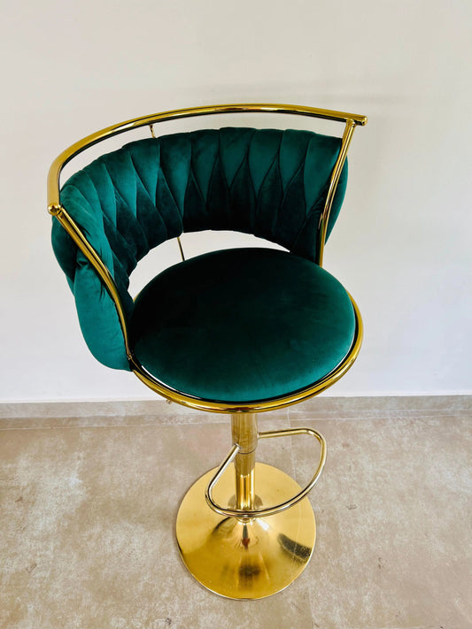 Emerald Luxe Bar Chair - Jodha Furniture