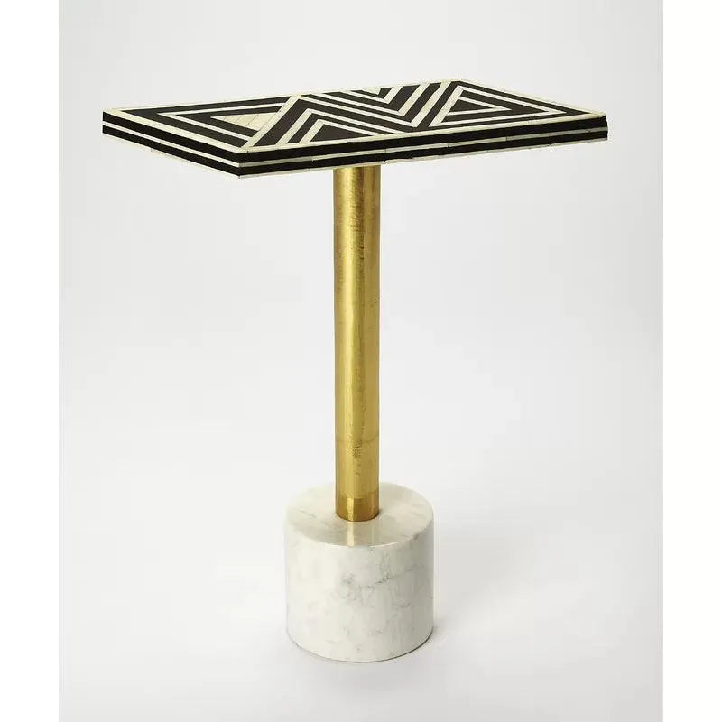 Gillian Bone Inlay End Table - Jodha Furniture
