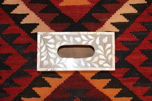 Grey EcoLeaf Tissue Box - Jodha Furniture
