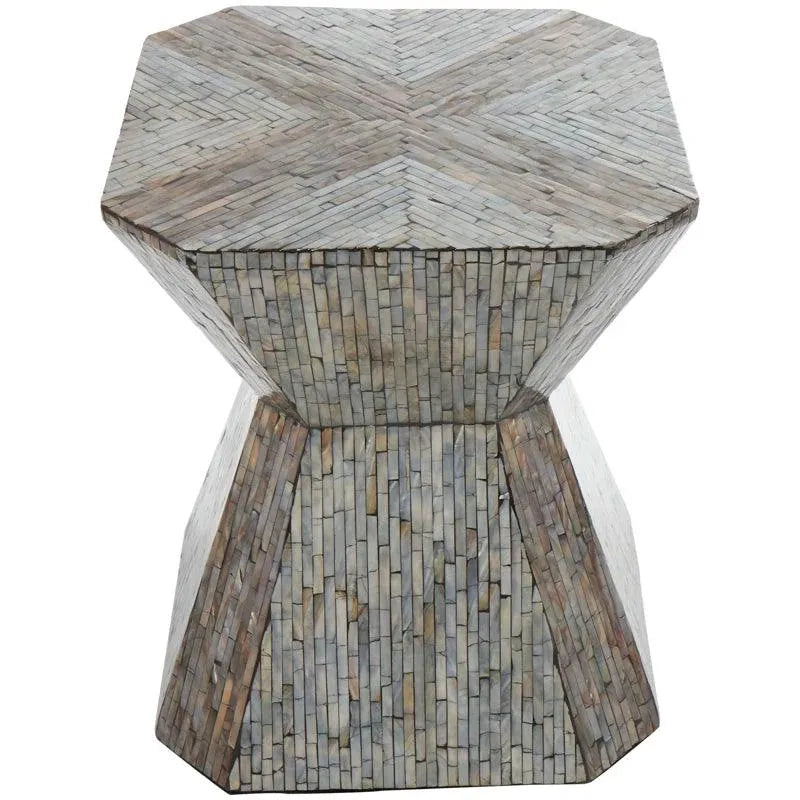 Horizon Bone Inlay End Table - Jodha Furniture