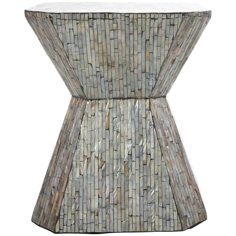 Horizon Bone Inlay End Table - Jodha Furniture