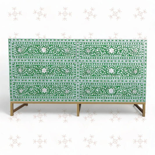 Luxurious Chinese Mother of Pearl Sideboard - Jodha Furniture