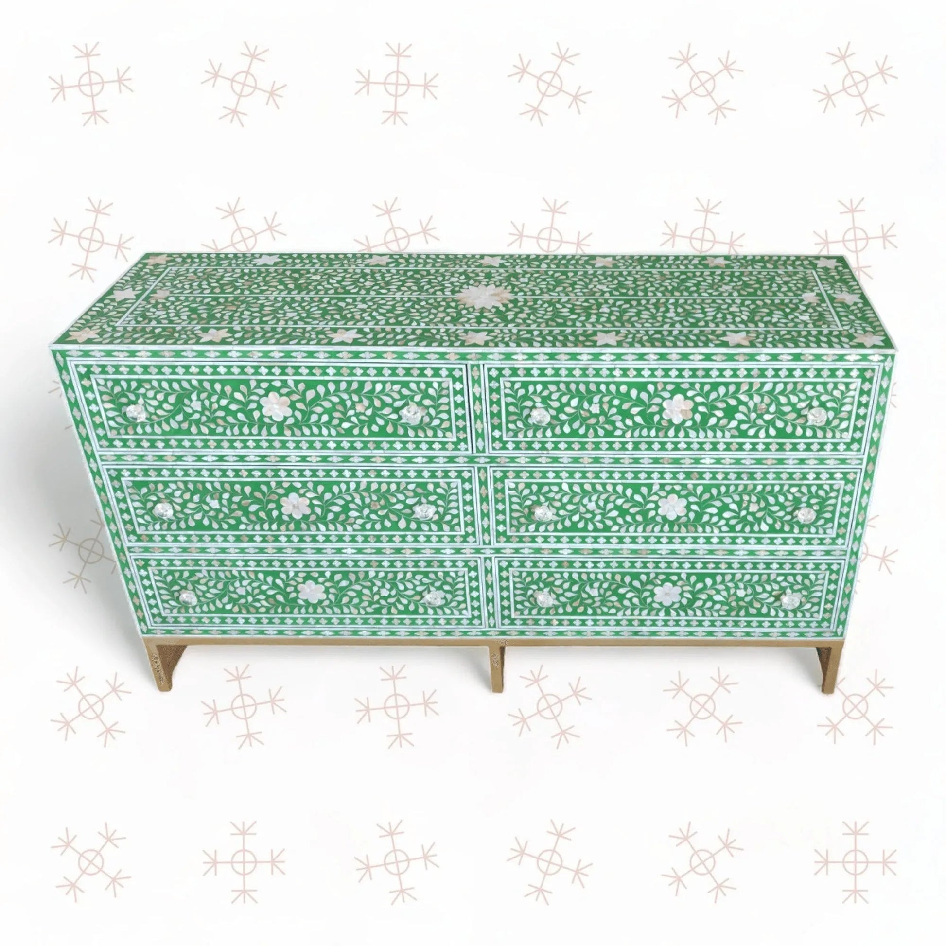 Luxurious Chinese Mother of Pearl Sideboard - Jodha Furniture