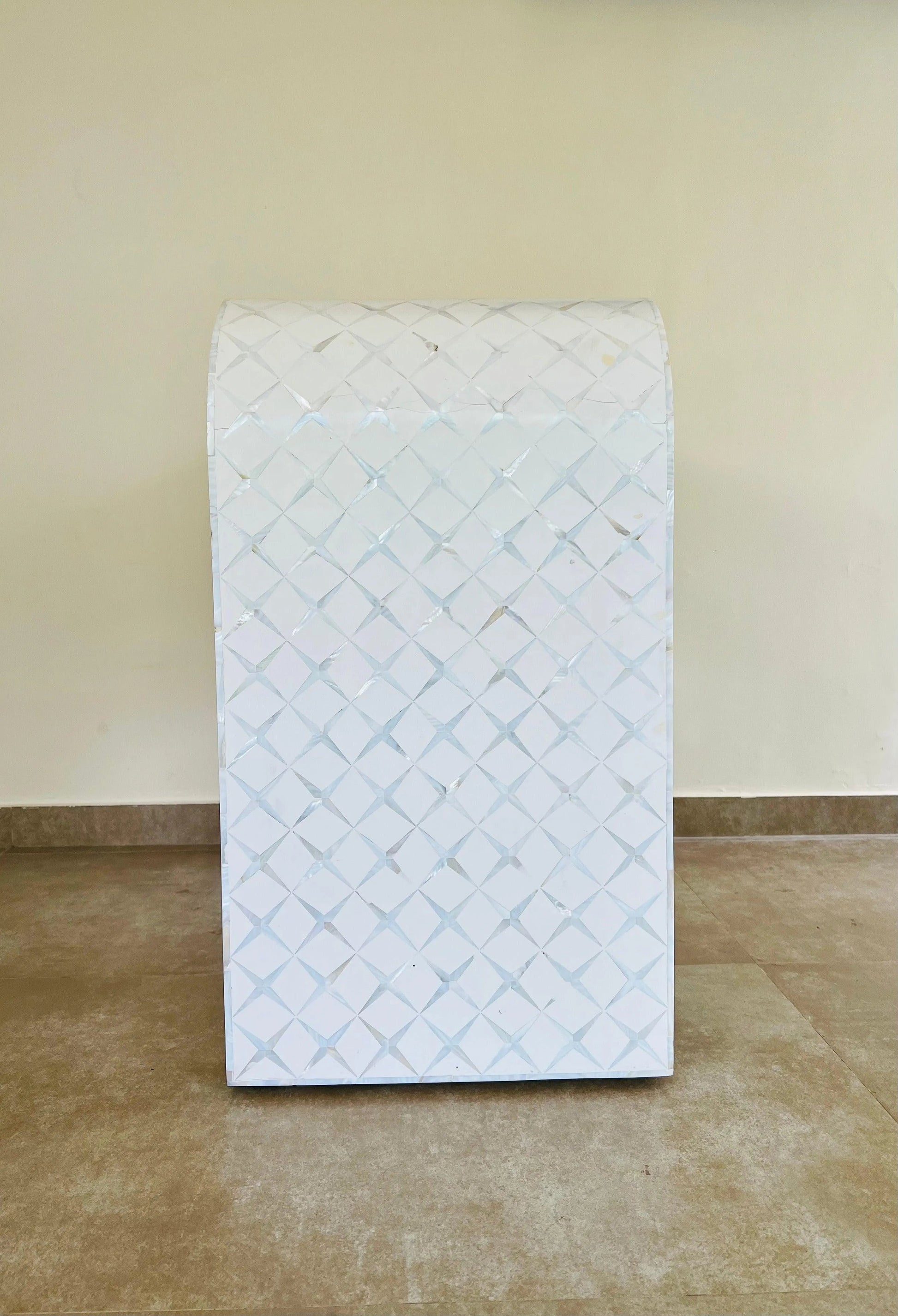 Mother of pearl console with drawer - Jodha Furniture