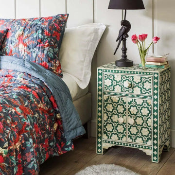 Nusrat Cyan Side Table - Jodha Furniture