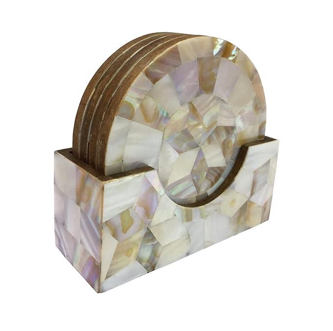 Opalescent Harmony Coasters - Jodha Furniture
