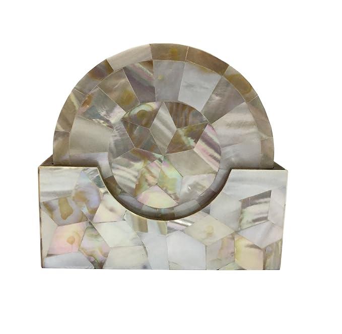 Opalescent Harmony Coasters - Jodha Furniture