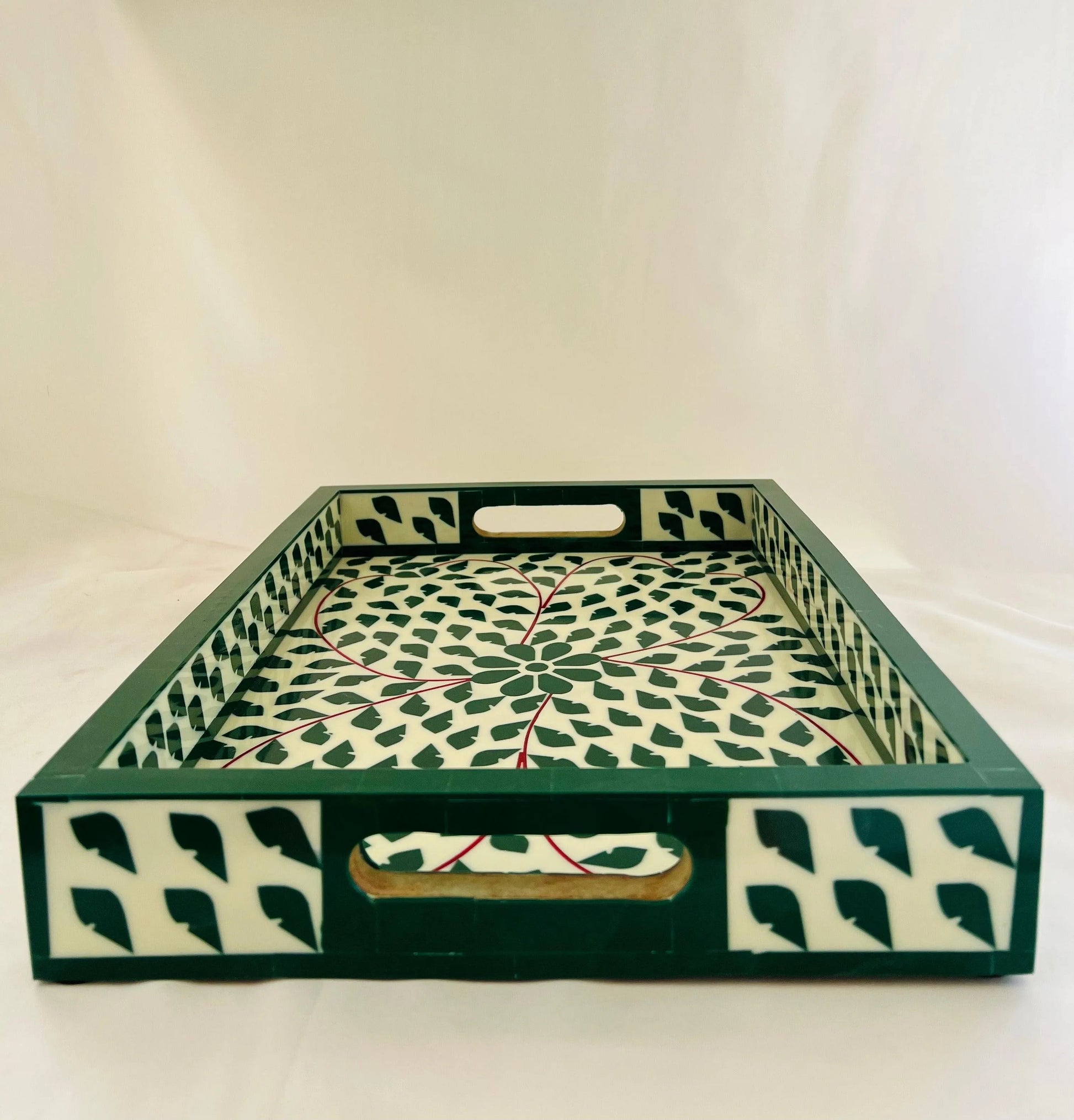 Regal Bone Inlay Tray - Jodha Furniture