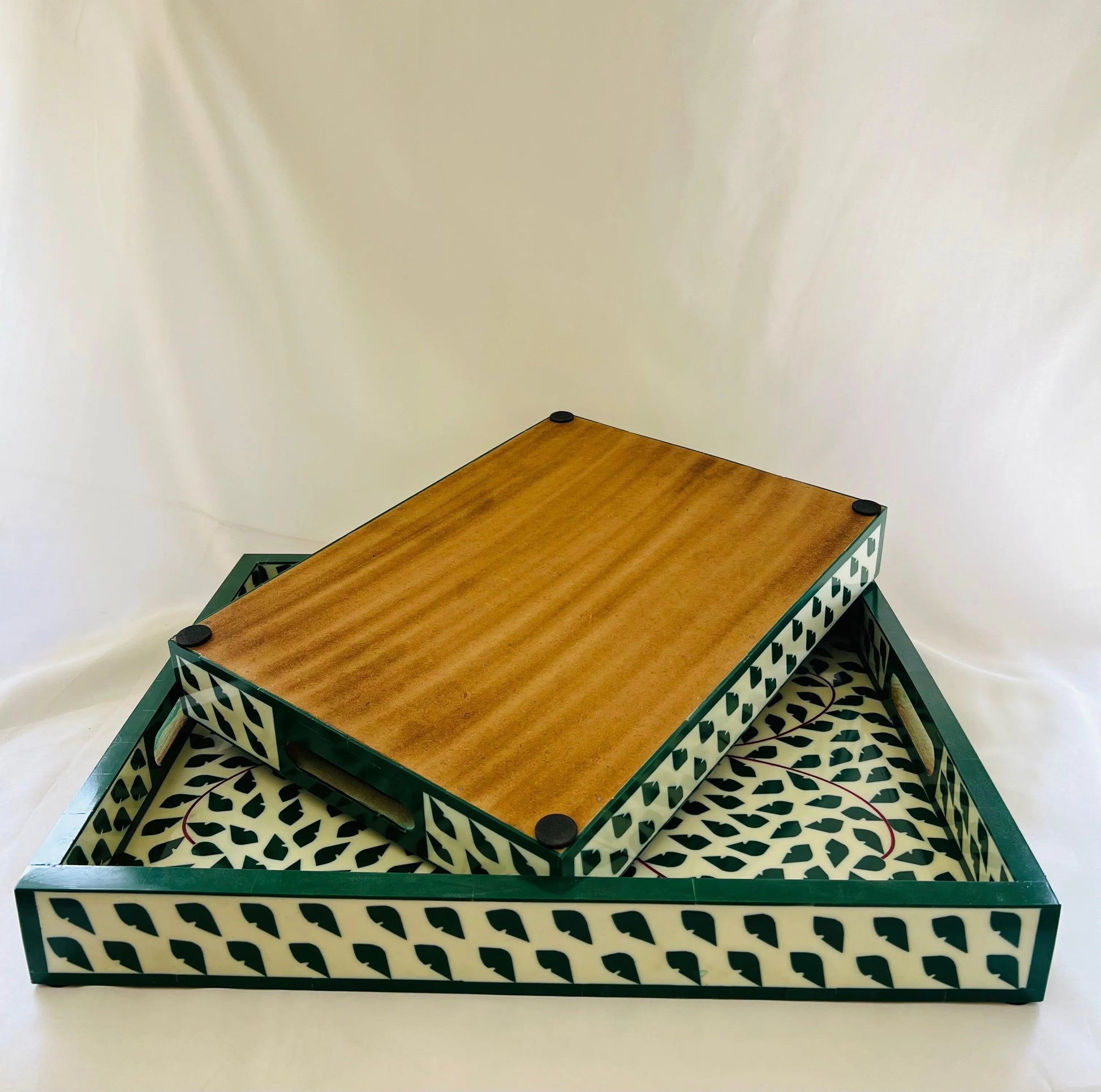 Regal Bone Inlay Tray - Jodha Furniture