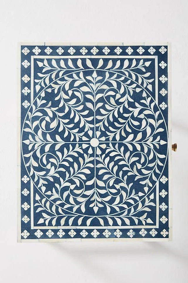 Royal Blue Paradise Side Table - Jodha Furniture