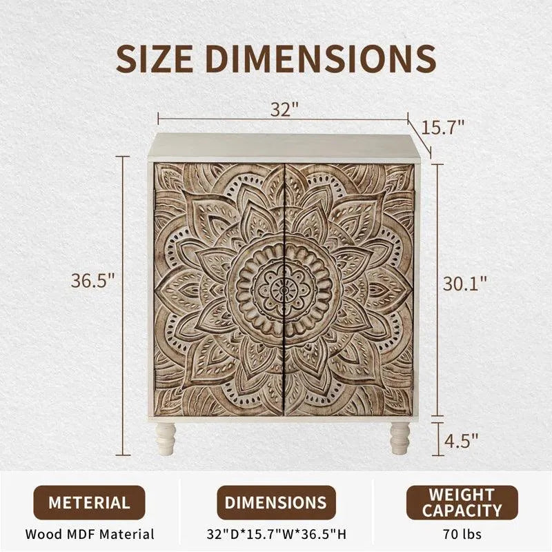Siriah Accent Cabinet - Jodha Furniture