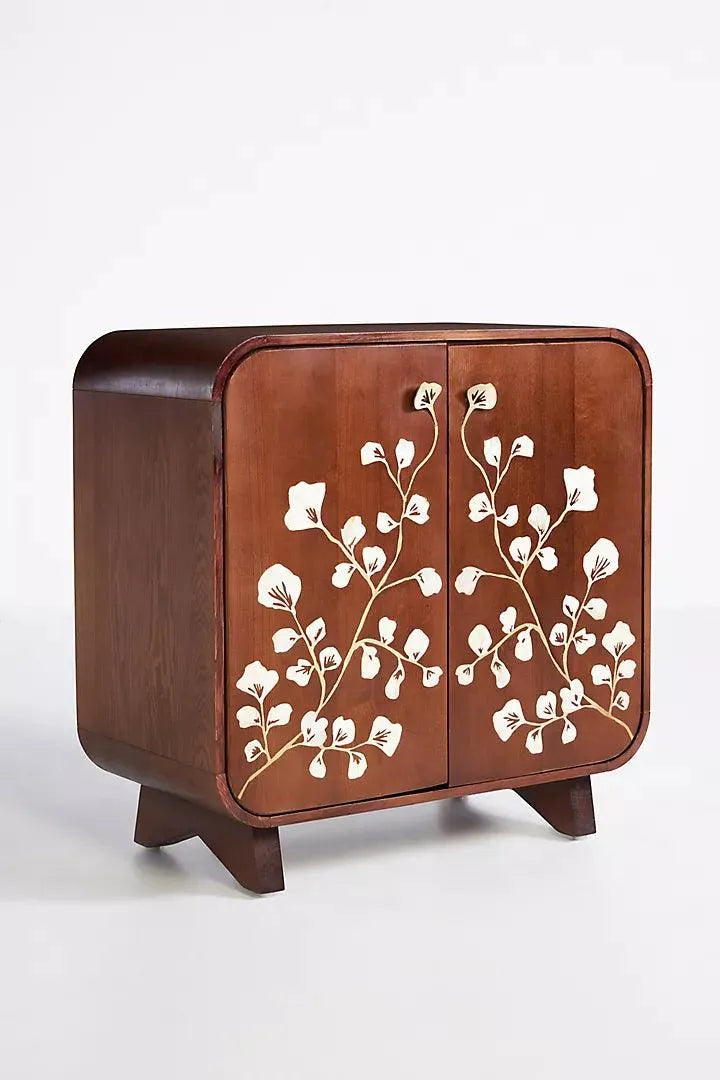 Toulouse Inlay Entryway Cabinet - Jodha Furniture