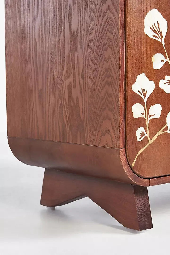 Toulouse Inlay Entryway Cabinet - Jodha Furniture