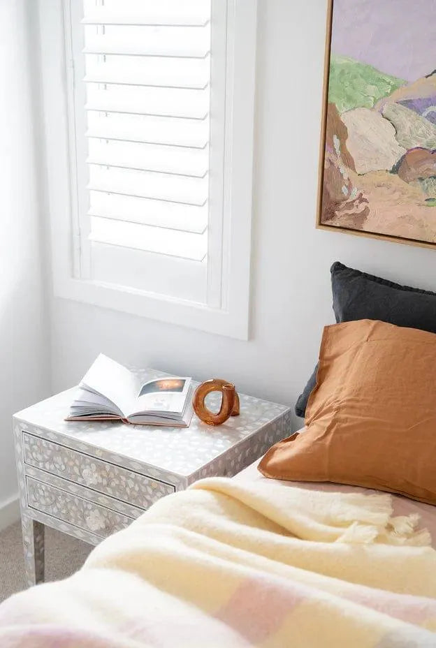 Tranquil Haven Bedside Table - Jodha Furniture