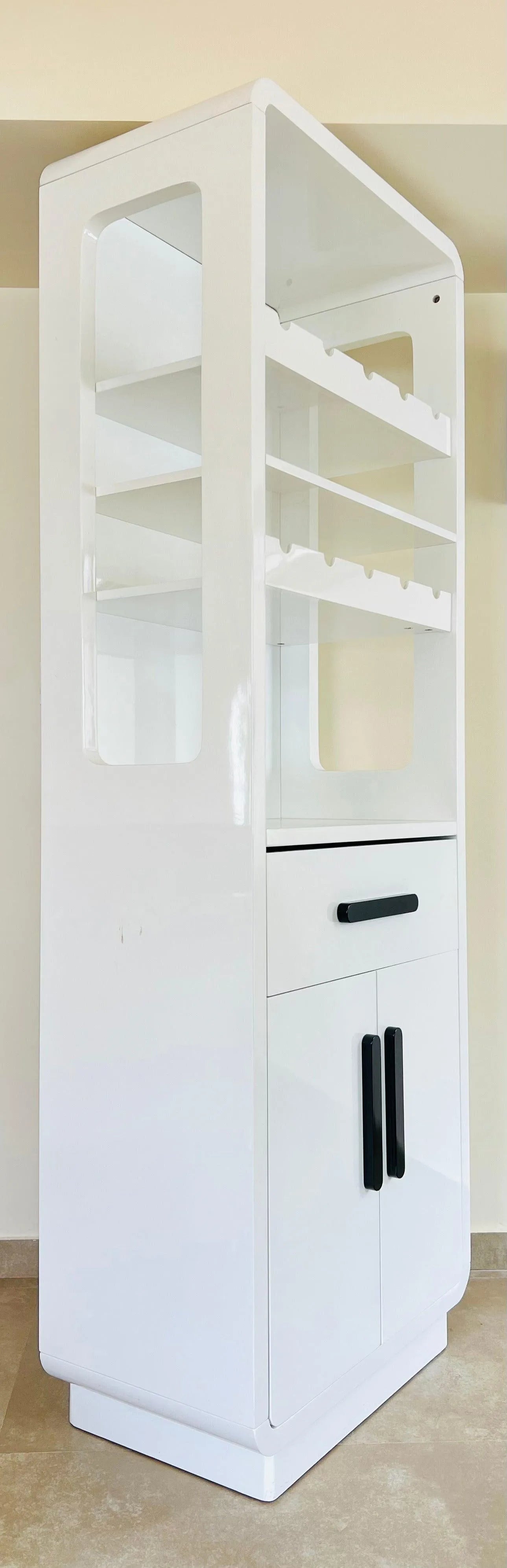 White Bar Cabinet - Jodha Furniture