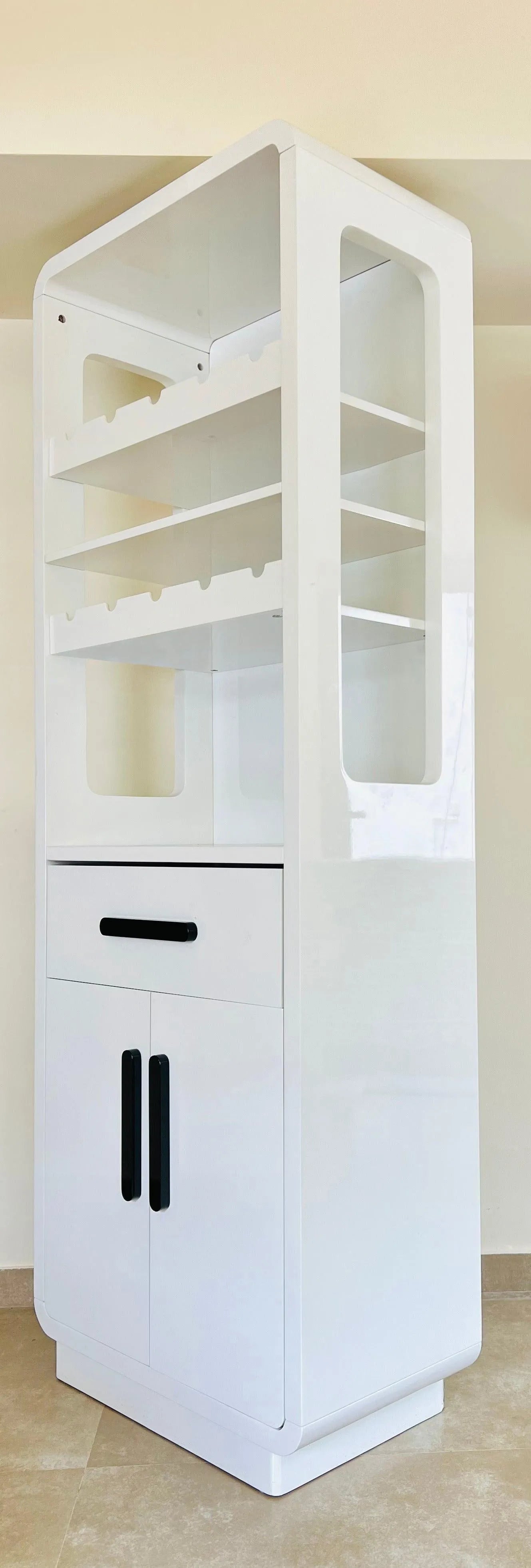 White Bar Cabinet - Jodha Furniture