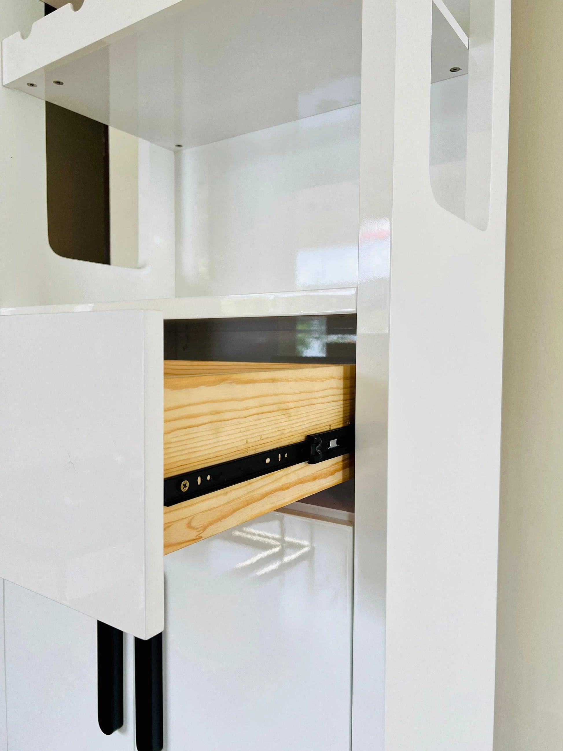 White Bar Cabinet - Jodha Furniture